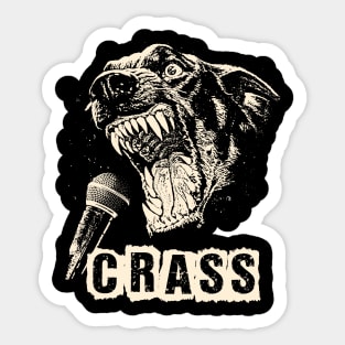 crass ll scream Sticker